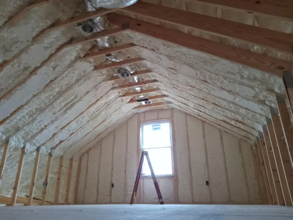 Spray foam roofing application for Crawl Space Insulation project in Oakland Park